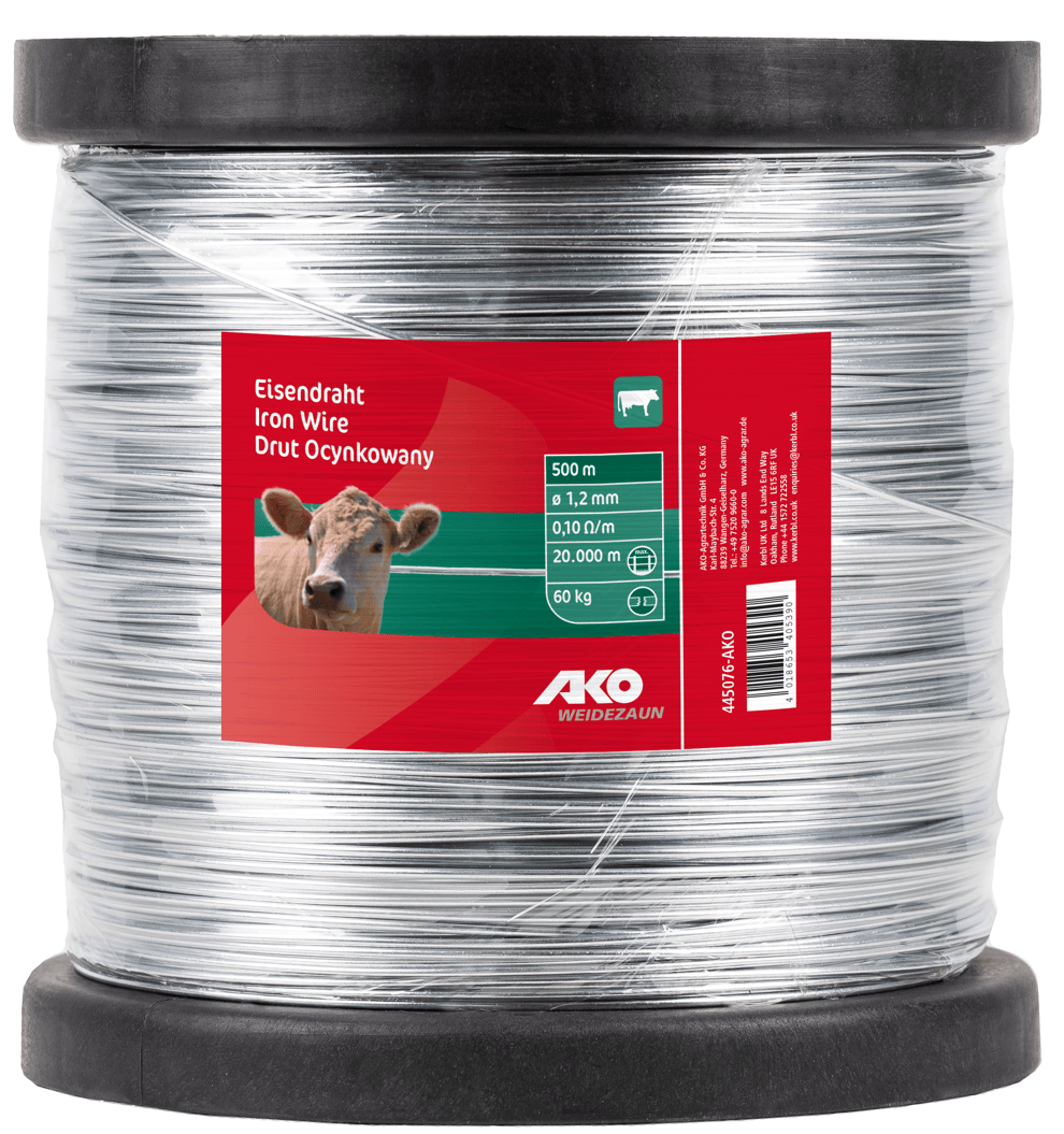 Drut Ogrodzeniowy AKO ocynk do Ogrodzeń Elektrycznych 500m FI 1.2